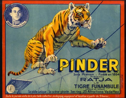 Affiche pour le cirque Pinder