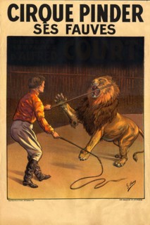 Affiche pour le cirque Pinder