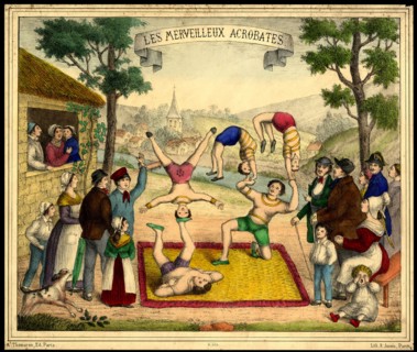 Poster representing a French circus