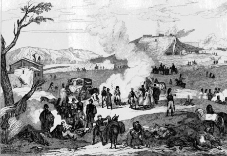 Camp of the Napoleonian troops on December 1, 1805