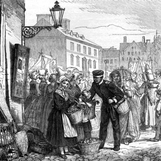 Jour de marché à Kaiserslautern, 1890