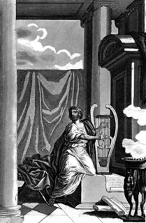 Le prophète David jouant de la harpe