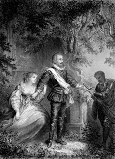 Scene from the poem 'La Henriade' by Voltaire