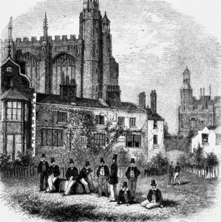Engraving of Eton College in 1860
