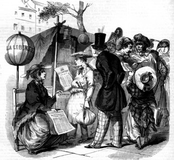 Newspaper kiosk