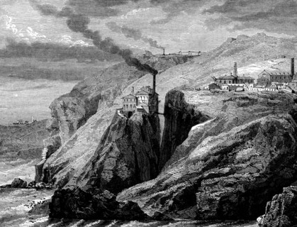 A view of Cornwall (England) -19th century