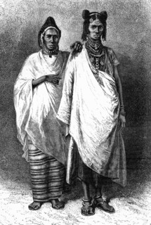 Senegalese women wearing traditional costumes