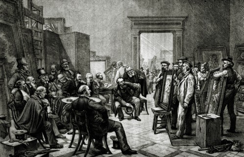 Le jury anglais choisit les tableaux pour l'Exposition Universelle de 1878 à Paris