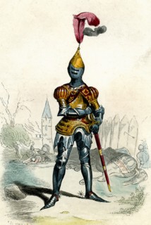 Chevalier en armes sous Louis XI