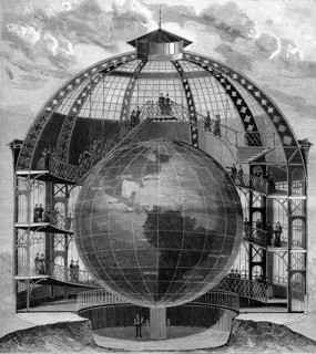 Globe terrestre au millionième - Exposition Universelle de 1889 à Paris