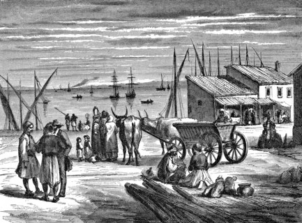 Le port du Pirée. 1862