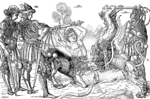 Combat de deux Centaures