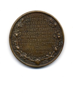 The Dreyfus Affair - Medal of General Mercier