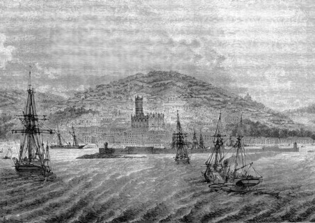 Vue de PENZANCE en Cornouailles, Angleterre