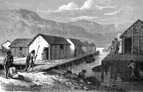Préhistoire, un village lacustre