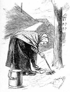 Ramasseuse de crottes de chien en 1894