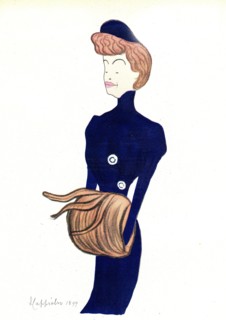 Réjane, caricature de Cappiello