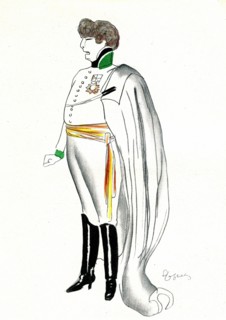 Sarah BERNHARDT caricature de Cappiello