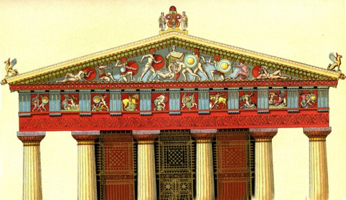 Temple d' ATHENA à Egine, Grèce