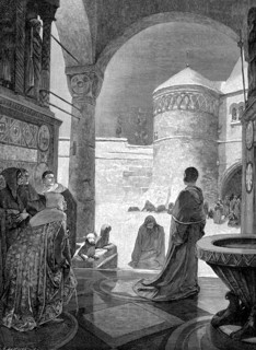 Le Roi romain Henri IV à CANOSSA en janvier 1077
