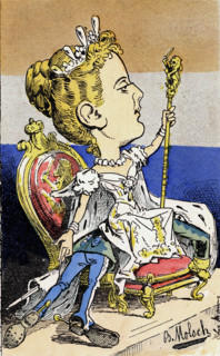 Caricature de Wilhelmine, Reine de Hollande
