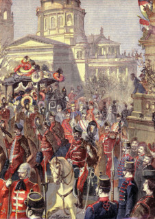 OBsèques de Lajos KOSSUTH à Turin
