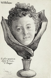 Caricature de Wilhelmine, Reine des Pays-Bas