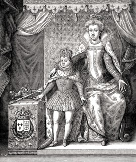 Marie de Médicis,régente et son fils Louis XIII