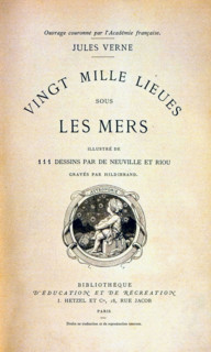 Flyleaf of '20,000 Leagues Under the Sea', by Jules Verne