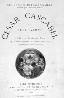 Flyleaf of 'Cesar Cascabel', by Jules Verne