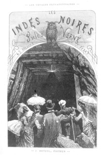 Jules Verne, illustration of 'Black Indies'