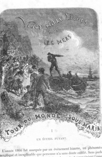 Illustration of the first chapter of '20,000 Leagues Under the Sea'