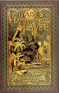 Jules Verne, cover of the book 'From the Earth to the Moon'