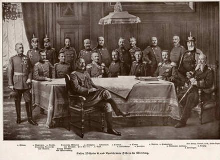 Staff of Kaiser Wilhelm II of Germany. 1914