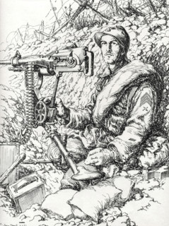 Droit, Le mitrailleur