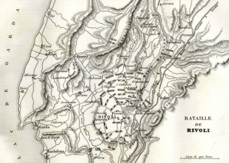 Plan de la bataille de Rivoli