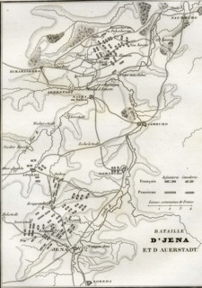 Plan de la bataille d'Iéna