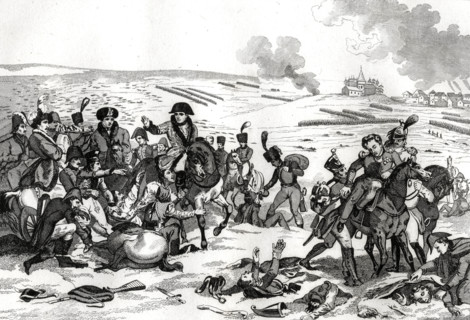 Napoleon at the battle of Eylau