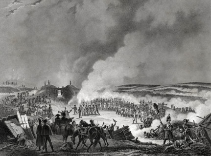 Adapted from Bacler d'Albe, Napoleon visiting the bivouacs on the eve of the Battle of Austerlitz (1st of December 1805)