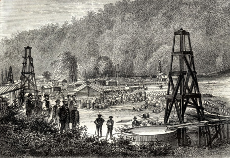 Extraction de pétrole.