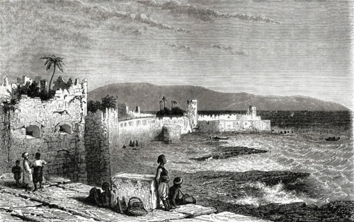 Saint-Jean d'Acre (Acre, Israel) during the Crusade era.