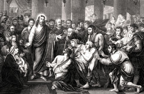 Jesus guerissant les malades ( Bible )