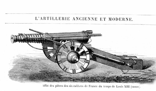 Old and modern artillery under the french king Louis XIII
From " Les Merveilles de la Science " by