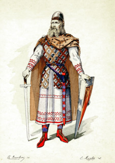 The king Henry in " Lohengrin " romantic opera by Richard Wagner.The play started in 1850 in