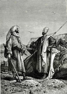 A tomb near the Nile cataracts, Egypt. " Travellers from XIXth century, by Ju-
les Verne. 1880