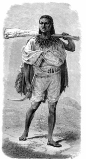 Warrior from Abyssinia with rifle