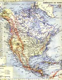 North America map