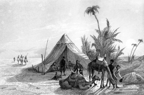 Campement dans le désert