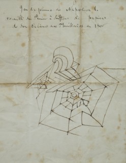 Griffonage à la plume de Napoléon Ier