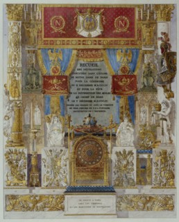 Livre du Sacre par Percier et Fontaine : frontispice
